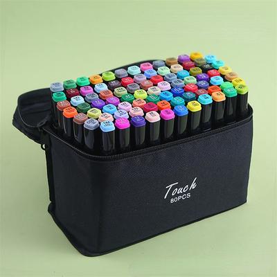 80/168/262 Colors Marker Pen Markers Set Sketch Set Manga Design Double Head Brush Pen For School Art Supplies Design Marker