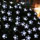 LED Cherry Blossom Fairy Light 10M String Waterproof 100 LEDs String Fairy Lights Waterproof Crystal Flowers Garland Outdoor Wedding Decoration