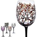 Four Seasons Tree Wine Glasses, Ideal for White Wine, Red Wine, or Cocktails, Novelty Gift for Birthdays, Weddings, Valentine's Day 1pc