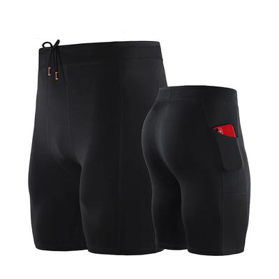 Men's Running Tight Shorts Compression Shorts Yoga Shorts Spandex Shorts Drawstring with Phone Pocket Base Layer Athletic Summer Spandex Breathable Quick Dry Moisture Wicking Soft Yoga Marathon