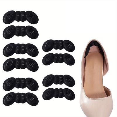 5 Pairs Silicone Heel Pads for Women Shoes Inserts Feet Heel Pain Relief Reduce Shoe Size Filler Cushion Padding for High Heels Lining