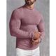 Men's T shirt Tee Knit Tee Ribbed Knit tee Tee Top Long Sleeve Shirt Color Block Pit Strip Crew Neck Street Vacation Long Sleeve Clothing Apparel Fashion Designer Basic