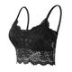 Women's Lace Bras Fixed Straps Sheer Bras Full Coverage V Neck Breathable Push Up Lace Pure Color Pull-On Closure Christmas Date Casual Daily Xmas Nylon 1PC Black White