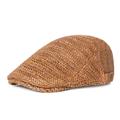 Men's Flat Cap Straw Hat Black Cream Polyester Fashion Streetwear Stylish 1920s Fashion Outdoor Daily Going out Plain Breathability