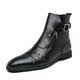 Men's Boots Dress Shoes Chelsea Boots Martin Boots Business Classic Casual Daily Party Evening Leather Synthetics Non-slipping Height-increasing Wear Proof Booties / Ankle Boots Zipper Black Red