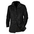 Men's Lightweight Jacket Casual Jacket Suede Jacket Outdoor Daily Wear Windproof Pocket Spring Fall Plain Fashion Streetwear Lapel Regular Black Navy Blue Brown Gray Jacket