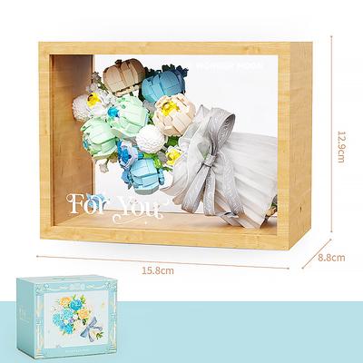 Women's Day Gifts Moonlight Society Mini Particle Creative DIY Toys Eternal Flower Building Blocks Flower Bundle Series Women's Day Mother's Day Gifts for Girls Mother's Day Gifts for MoM