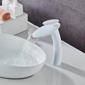 Waterfall Bathroom Sink Faucet with Supply Hose,Single Handle Single Hole Vessel Lavatory Faucet,Slanted Body Basin Mixer Tap Tall Body Commercial