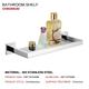 Bathroom Shelf Adorable Creative Contemporary Modern Stainless Steel Tempered Glass Metal 1PC - Bathroom Wall Mounted