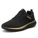 Men's Sneakers Sporty Look Plus Size Running Walking Sporty Casual Outdoor Daily Cloth Breathable Lace-up Black Grey Black Green Black Gold Summer Spring