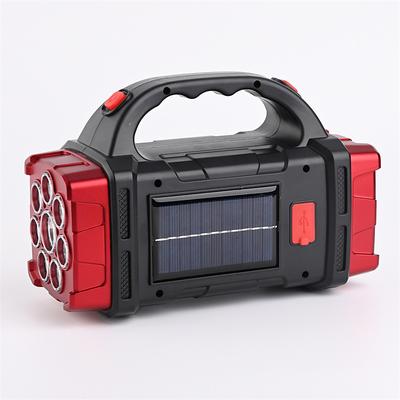1pc Multifunctional Solar LEDCOB Light With Handle, USB Charging Waterproof For Outdoor Camping Safety Emergency At Night