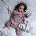 24 inch Doll Reborn Baby Doll lifelike Cute Non Toxic Creative Cloth with Clothes and Accessories for Girls' Birthday and Festival Gifts