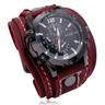 Men Quartz Watch Casual Date Genuine Leather Watch