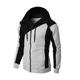 Men's Full Zip Hoodie Jacket Sweat Jacket Black White Wine Red Blue Hooded Graphic Color Block Zipper Casual Cool Casual Big and Tall Winter Spring Fall Clothing Apparel Hoodies Sweatshirts Long