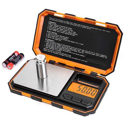 Digital Mini Scale 200g /0.01g Pocket Scale 50g Calibration Weight LCD Backlit Display Electronic Smart Scale