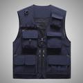 Men's Vest Gilet Fishing Vest Hiking Vest Sleeveless Vest Gilet Jacket Outdoor Street Holiday Daily Wear Streetwear Chic Modern Summer Spring Pocket Polyester Breathable Quick Dry Pure Color Zipper