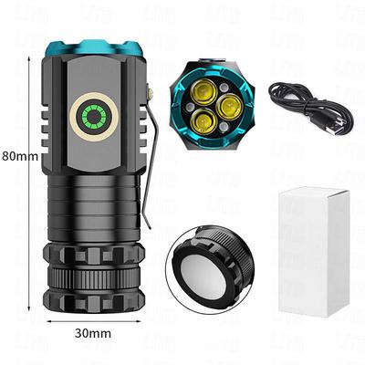 Super Bright Flashlight, Compact Portable Mini Flashlight, Outdoor Waterproof Multi-functional Night Fishing Lamp, Cap Pliers Lamp