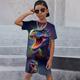 Boys 3D Graphic Animal Dragon T-shirt Shorts T-shirtSet Clothing Set Short Sleeve 3D prints Summer Spring Active Sports Fashion Polyester Kids 3-13 Years Outdoor Street Vacation Regular Fit