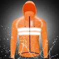 WOSAWE Men's Windbreaker Cycling Jersey Reflective Cycling Jacket Winter High Visibility Windproof Cycling Breathable Bike Jacket Tracksuit Mountain Bike MTB Road Bike Cycling City Bike Cycling