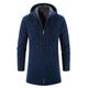 Men's Sweater Cardigan Sweater Sweater Hoodie Zip Sweater Sweater Jacket Ribbed Knit Tunic Knitted Solid Color Hooded Basic Stylish Outdoor Daily Clothing Apparel Winter Fall Black Wine M L XL