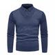 Men's Pullover Sweater Jumper Jumper Ribbed Knit Regular Knitted Plain Mock Collar Modern Contemporary Work Daily Wear Clothing Apparel Winter Black Dark Navy S M L