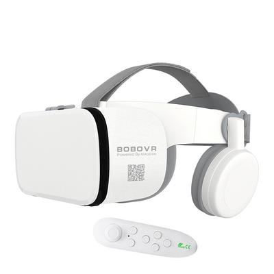 Newest Bobovr Z6 VR Glasses, Wireless Bluetooth Headset Goggles Smartphone Remote Virtual Reality 3D Cardboard Box 4.7- 6.2 inch, 3D VR Headset with Wireless Remote Control
