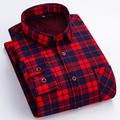 Men's Dress Shirt Button Up Shirt Flannel Shirt Plaid Shirt Collared Shirt Yellow Red Blue Long Sleeve Tartan Turndown Spring Fall Winter Wedding Work Clothing Apparel Color Block