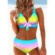 Women's Swimwear Bikini Plus Size Swimsuit 2 Piece Printing Ombre Leopard Push Up Summer Bathing Suits