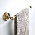 Towel Holder Antique Brass Vintage Wall Mounted Bathroom Accessory Set for Drilling Shower Wall Retro Country House Style Towel Hooks Toilet Paper Holder