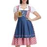 Oktoberfest Beer Costume Dirndl Trachtenkleider Dirndl Blouse Bavarian Wiesn Traditional Style Wiesn Women's Traditional Style Cloth Dress Apron