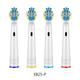 4 Pcs Replacement Toothbrush Heads Compatible With Oral B Braun Professional Electric Toothbrush Heads Brush Heads For Oral B Replacement Heads Refill Pro 500/1000/1500/3000/3757/5000/7000/7500/8000