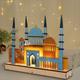 Ramadan Decorations Lights Wooden Eid Mubarak LED Night Lights Muslim Ramadan Decoration For Home Islamic Muslim Party Aid Mubarak Decor Party Supplies