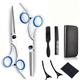 Hair Cutting Scissors Kits 10 Pcs Stainless Steel Hairdressing Shears Set Professional Thinning Scissors For Barber Home Use