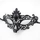 Halloween Ball Party Mask Retro Prince Flat Head Mask Antique Bronze Half Face Mask Black Decorative Men's and Women's