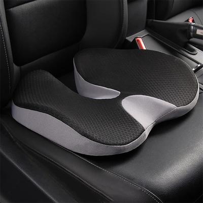 StarFire Car Seat Cushion - Larger Size Memory Foam Coccyx Seat Cushion to Improve Driving View and Increased Comfort - Sciatica Lower Back Pain Relief - Seat Cushion for Truck Office Chair