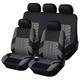 5 Seats Car Seat Cover Fully Surrounded StarFire Cloth Car Seat Cover 95% Universal Car Interior Washable Breathable Comfortable Car Seat Cover Black Gray Red Beige Blue Orange