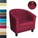 Stretch Velvet Club Chair Cover Slipcover Elastic Armchair Single Sofa Cover Barrel Tub Chair for Cafe Hotel Coffee Shop Cross Border Soft Durable Washable