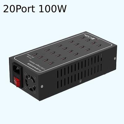 Multi USB Charger USB Fast Charging Station Universal Carregador Portatil For Iphone 15 Samsung Xiaomi Ipad Tablet 10/20/30/40/50/60 Port