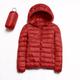 Women's Puffer Jacket with Hoodie Jacket Hiking Down Jacket Winter Outdoor Thermal Warm Packable Waterproof Windproof Jacket Top Full Length Visible Zipper Fishing Camping / Hiking / Caving