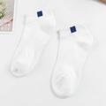 Men's 5 Pairs Ankle Socks No Show Socks Black White Color Plain Casual Daily Basic Thin Summer Spring Fall Cool Breathable