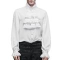 Retro Vintage Medieval Blouse / Shirt Masquerade Prince Vampire Aristocrat Men's Normal Carnival Event / Party Festival Adults' Blouse All Seasons