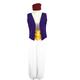 Aladdin and the Magic Lamp Prince Aladdin Costume Men's Movie Cosplay Purple Halloween Carnival Masquerade Vest Pants Cap