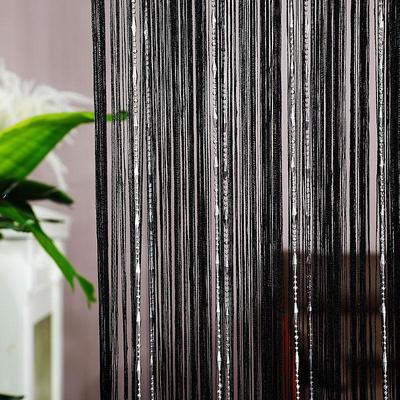 String Curtain Doorway Curtain Tassels Beaded Curatin, Boho Macrame Sliding Door Curtain Wedding Tapestry Decoration, Room Divider for Pergola Outdoor Patio W 1m x H 2m
