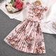 Kids Girls' Dress Floral Dress Floral Short Sleeve Casual Fashion Daily Cotton Knee-length Casual Dress A Line Dress Floral Dress Summer Spring 5-12 Years Multicolor Black Pink