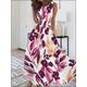 Women's Long Dress Maxi Dress Casual Dress Summer Dress Print Dress Graphic Floral Fashion Modern Daily Holiday Vacation Print Sleeveless Crew Neck Dress Loose Fit Light Pink White Red Summer Spring