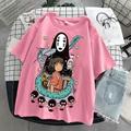 Spirited Away T-shirt Anime Cartoon Anime Harajuku Graphic Street Style T-shirt For Couple's Men's Women's Adults' Hot Stamping Casual Daily