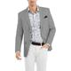 Men's Linen Blazer Jacket Beach Wedding Casual Tailored Fit Solid Colored Single Breasted Two-buttons Black White Pink Burgundy Royal Blue Beige Grey 2024