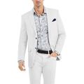 Men's Linen Blazer Jacket Beach Wedding Casual Tailored Fit Solid Colored Single Breasted Two-buttons Black White Pink Burgundy Royal Blue Beige Grey 2024