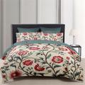 Floral Pattern Duvet Cover Set Comforter Set,Printed Comforter Cover Cotton Bedding Sets With Envelope Pillowcase, Room Decor King Queen Duvet Cover