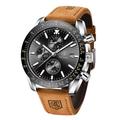 BENYAR Mens Quartz Watches Chronograph Analog Quartz Movement Stylish Sports Designer Wrist Watch 30M Waterproof Elegant Gift Watch for Men